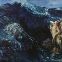 Papier Peint Panoramique Peinture 19e siècle Ary Renan - Charybde et Scylla