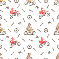 Papier Peint Panoramique Enfant Moto Cross