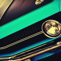 Papier Peint Panoramique Muscle Car Calandre