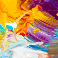 Papier Peint Panoramique Peinture Acrylique