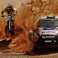 Papier Peint Panoramique Motocross et Rallye