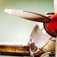 Papier Peint Panoramique Avion Vintage 2