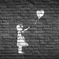 Papier Peint Panoramique Banksy - La Fille au Ballon