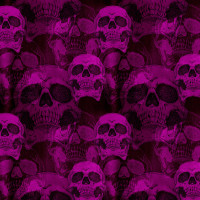 Papier Peint Panoramique Crane Skull Violet