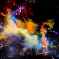 Papier Peint Panoramique Univers Abstrait 3