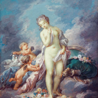 Papier Peint Panoramique Peinture 18e siècle Jacques Charlier - Le Lever de Vénus