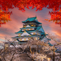 Papier Peint Panoramique Temple Japonais