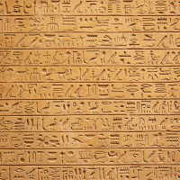 Papier Peint Panoramique Egypte Hiéroglyphe 2