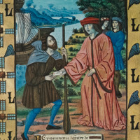 Papier Peint Panoramique Estampe 19e siècle - Le messager maritime