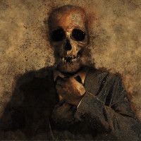 Papier Peint Panoramique Gentleman Skull