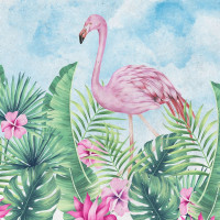 Papier Peint Panoramique Flamand Rose