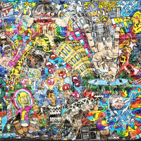 Papier Peint Panoramique Graffiti Urbain