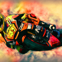 Papier Peint Panoramique Moto GP Aleix Espargaro