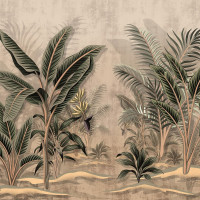 Papier peint Panoramique Jungle Vintage