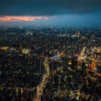 Papier peint Panoramique Paris Nuit
