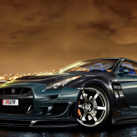 Papier Peint Panoramique Nissan GTR