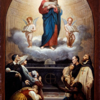 Papier Peint Panoramique Peinture 19e siècle Romain Cazes - Esquisse pour l'église de la Trinité : Le Bon pasteur