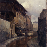 Papier Peint Panoramique Peinture 20e siècle Germain Eugène Bonneton - La Brièvre