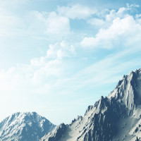 Papier Peint Panoramique Montagne Enneigée 2