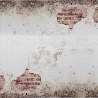 Papier Peint Panoramique Mur Cassé Briques