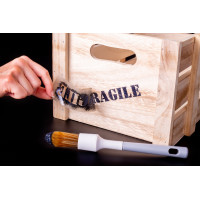 Lettrage adhésif en pochoir