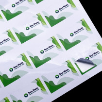 Autocollants découpés en planche