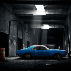 Papier Peint Panoramique Rusty Dodge Garage Papier Peint Panoramique Rusty Dodge Garage