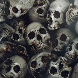 Papier Peint Panoramique Tête de Mort Skull 1