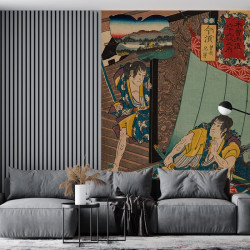 Papier Peint Panoramique Estampe 19e siècle Utagawa Kuniyoshi - Imasu