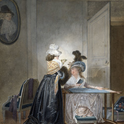 Papier Peint Panoramique Peinture 18e Jean-Baptiste Mallet - La Brodeuse Papier Peint Panoramique Peinture 18e Jean-Baptiste Mallet - La Brodeuse