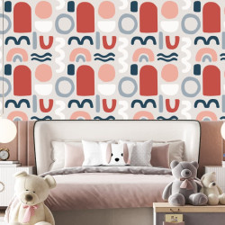 Papier Peint Panoramique Motifs Arrondis