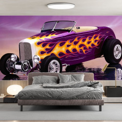 Papier Peint Panoramique HotRod Vintage