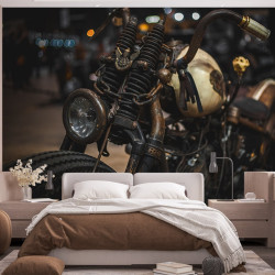 Papier Peint Panoramique Moto Chopper Bobber Kustom