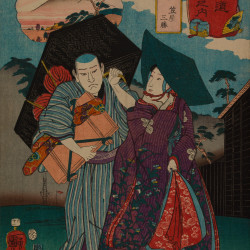 Papier Peint Panoramique Estampe 19e siècle Utagawa Kuniyoshi - Kashiwabara Papier Peint Panoramique Estampe 19e siècle Utagawa Kuniyoshi - Kashiwabara