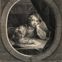 Papier Peint Panoramique Gravure - Carl ant coypel se ipse pinxit