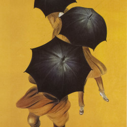 Papier Peint Panoramique Peinture 19e siècle Publicité - Parapluie-Revel