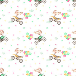 Papier Peint Panoramique Moto Cross Enfant