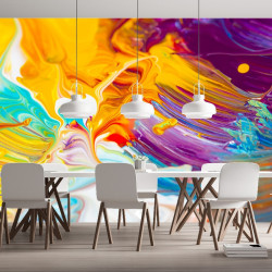 Papier Peint Panoramique Peinture Acrylique