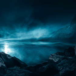 Papier Peint Panoramique Ocean Nuit