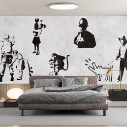 Papier Peint Panoramique Banksy Pêle-Mêle