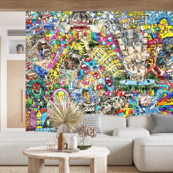 Papier Peint Panoramique Graffiti Urbain