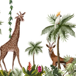 Papier peint Panoramique Jungle animaux 3 Papier peint Panoramique Jungle animaux 3