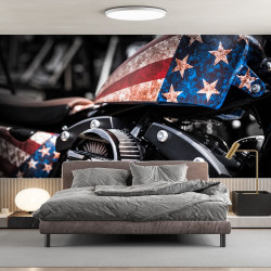 Papier Peint Panoramique Reservoir Moto Biker