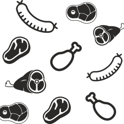 Sticker Motif Boucherie Dépoli sur mesure