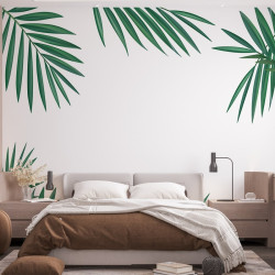 Papier Peint Panoramique Feuilles Palmier