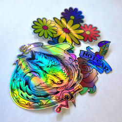 Autocollant holographique