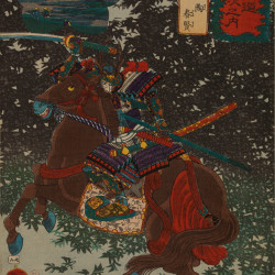 Papier Peint Panoramique Estampe 19e siècle Utagawa Kuniyoshi - Yabuhara Papier Peint Panoramique Estampe 19e siècle Utagawa Kuniyoshi - Yabuhara