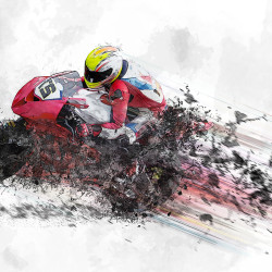 Papier Peint Panoramique Moto GP