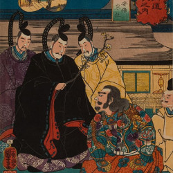 Papier Peint Panoramique Estampe 19e siècle Utagawa Kuniyoshi - Ōmiya Papier Peint Panoramique Estampe 19e siècle Utagawa Kuniyoshi - Ōmiya