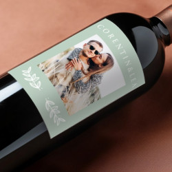 Etiquette bouteille mariage